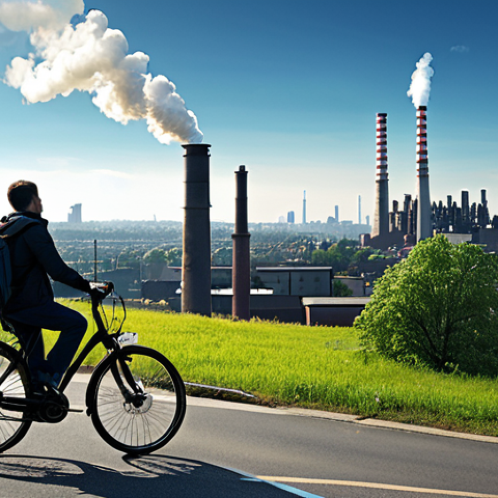 5. In the foreground, a person looks contemplative or slightly unwell, with a faint, abstract overlay showing these particles entering their lungs, symbolizing the invisible health threat. Industrial chimneys and car exhaust fumes are dimly visible in the background, contributing to the pollution. The overall atmosphere is slightly unsettling, emphasizing the hidden danger. Realistic, somber color palette."

**Image Prompt 2:**
"A dynamic and hopeful composite image depicting the fight for clean air. Above, a satellite emits data streams towards a vibrant, clean city below, where small, glowing air quality sensors are integrated into urban architecture. In the mid-ground, diverse individuals are actively engaged in positive actions: one person plants a tree, another commutes by bicycle or public transport, and an electric vehicle charges. The sky is clear and blue, with abundant greenery, signifying progress and a healthier future. Bright, optimistic lighting with a focus on modern technology and community action."