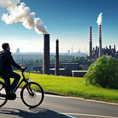 5. In the foreground, a person looks contemplative or slightly unwell, with a faint, abstract overlay showing these particles entering their lungs, symbolizing the invisible health threat. Industrial chimneys and car exhaust fumes are dimly visible in the background, contributing to the pollution. The overall atmosphere is slightly unsettling, emphasizing the hidden danger. Realistic, somber color palette."

**Image Prompt 2:**
"A dynamic and hopeful composite image depicting the fight for clean air. Above, a satellite emits data streams towards a vibrant, clean city below, where small, glowing air quality sensors are integrated into urban architecture. In the mid-ground, diverse individuals are actively engaged in positive actions: one person plants a tree, another commutes by bicycle or public transport, and an electric vehicle charges. The sky is clear and blue, with abundant greenery, signifying progress and a healthier future. Bright, optimistic lighting with a focus on modern technology and community action."