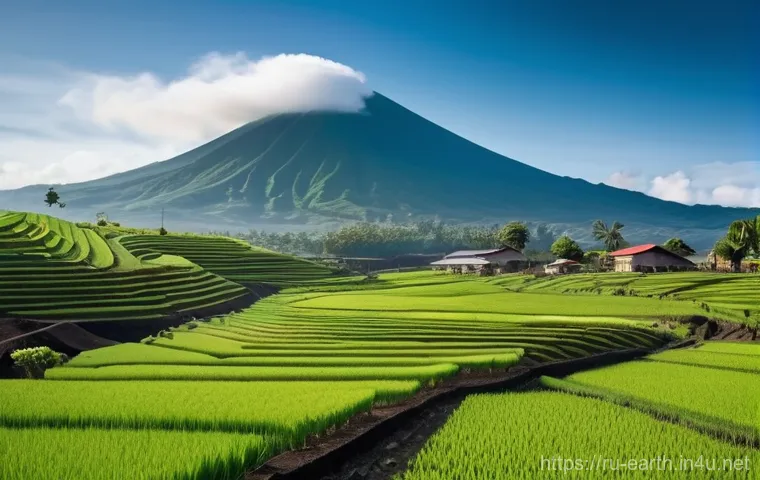 지구과학과 화산 폭발 - **Volcanic Grandeur: Earth's Fiery Breath.**
A dramatic, high-angle wide shot capturing a powerf... 지구과학과 화산 폭발 - **Volcanic Grandeur: Earth's Fiery Breath.**
A dramatic, high-angle wide shot capturing a powerf...