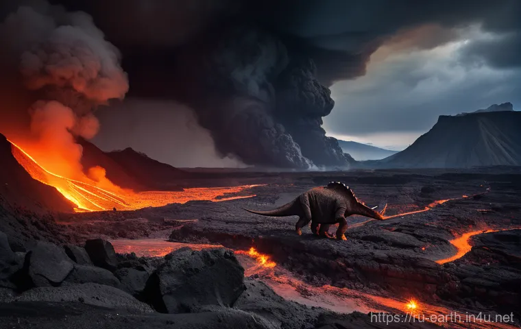 지구과학과 공룡 멸종 - Prompt 1: The Deccan Traps Eruptions - A Precursor to Disaster** 지구과학과 공룡 멸종 - Prompt 1: The Deccan Traps Eruptions - A Precursor to Disaster**