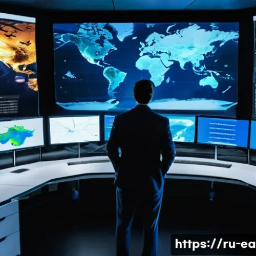 지구과학과 학습 자료 개발 - **A modern Earth science control center.**
    *   **Description:** A brightly lit, futuristic contr...